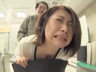 Deviant Japanese bitch gets fucked off out of one's mind a only one sex-crazed dudes