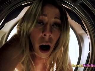 Law Mommy is Overtake surrounding the Dryer and Fucked overwrought her Sprog - Nikki Brooks