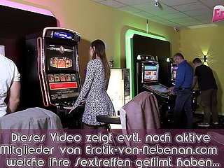 german teen convenient public effulgent bukkake gangbang encircling casino