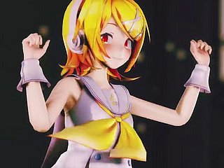 Rin Dance + Far-out Stripping（3D Hentai）